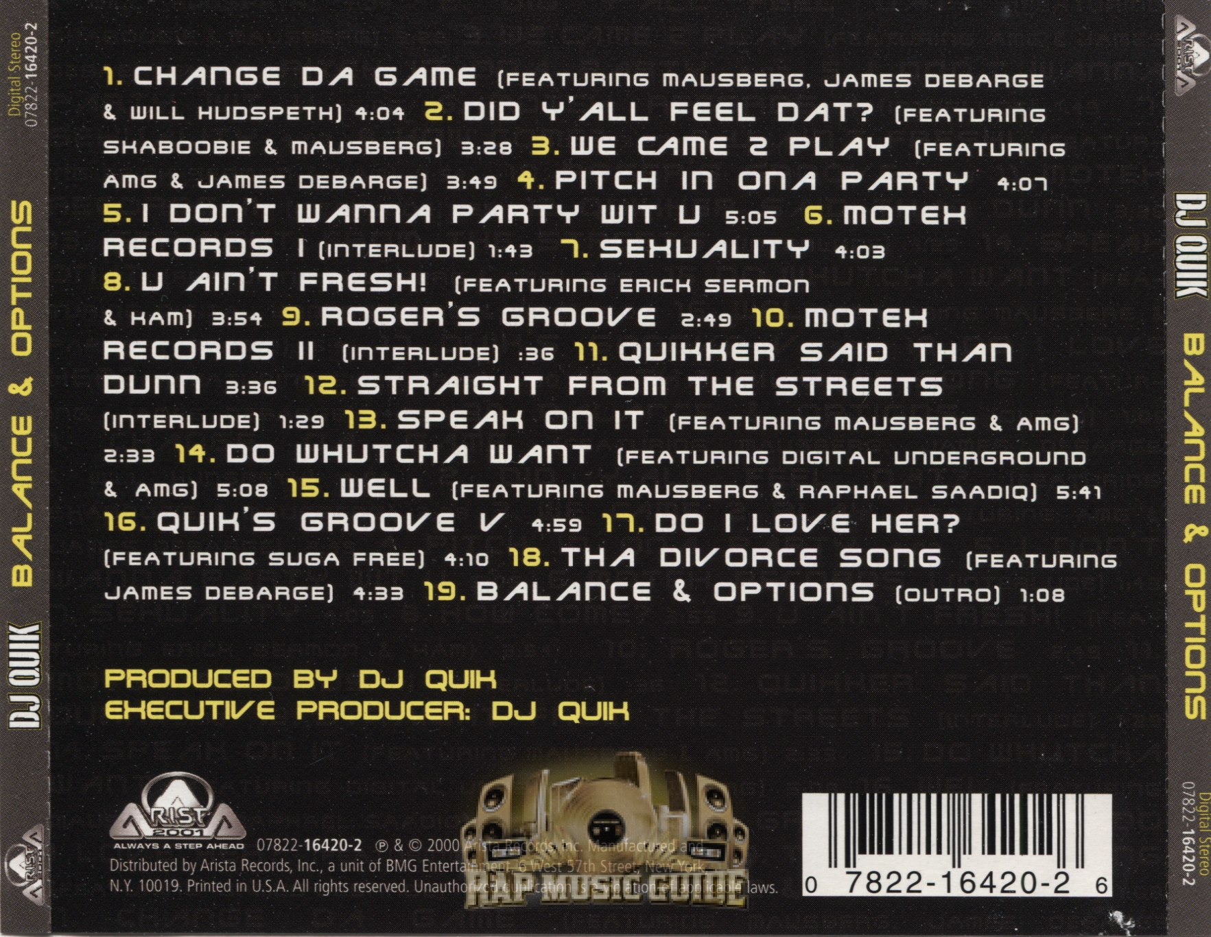dj quik balance & options DJ Quik - Balance & Options: CD | Rap Music Guide